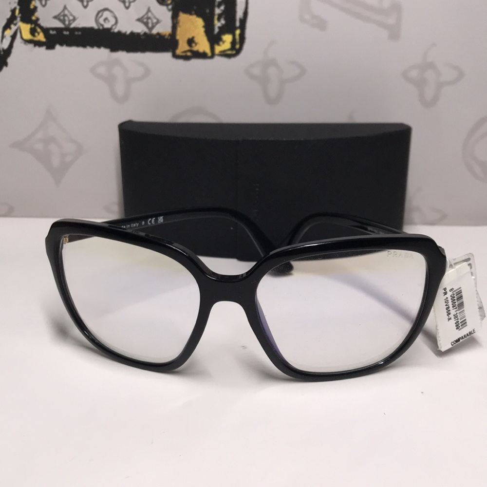 New Authentic Prada SPR 10V 1AB-09H Women’s Fashion Glasses – Black - Picture 10 of 15